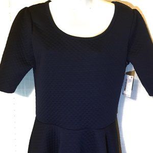 LulaRoe Nicole Dress -- Navy Blue